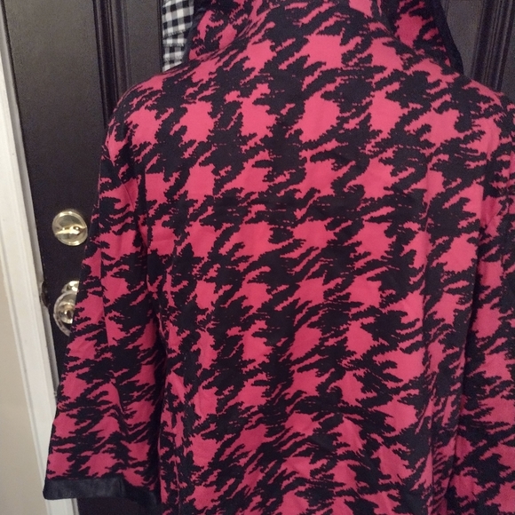 Debra deRoo Pink/ Black Blazer Women Large - Picture 6 of 8